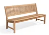 Stabile Gartenbank KINGSBURY - Premium Teak ohne Armlehnen Produktbild-Vorschau 1