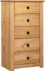 vidaXL Credenza 46x40x89 cm in legno di pino Panama Anteprima dell’immagine prodotto 8