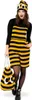 Bienen Kostüm Fleece Latzhose Hummel mit Stachel für Damen Gr. M-XL Fasching Karneval Mottoparty Rettet die Bienen Produktbild-Vorschau