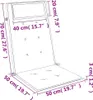 vidaXL Cuscini per schienale alto 6 pz. Tessuto Oxford Anteprima dell’immagine prodotto 7