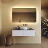 Espejo de baño de 120x70 cm, con bordes redondeados, Vista previa de la imagen del producto 9