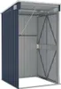 Interior view of an empty metal storage shed. Produktbild-Vorschau