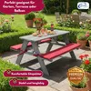Coemo Kinder-Sitzgruppe Grau Picknicktisch mit Polster Produktbild-Vorschau 3
