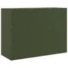 vidaXL Sideboard Olivgrün 99x39x73 cm Stahl Produktbild-Vorschau 2