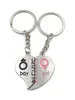 Onwomania Paaranhänger Liebe Herzhälften Schlüsselanhänger Produktbild-Vorschau 3