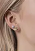 Close-up of a woman's ear with two earrings. Anteprima dell’immagine prodotto