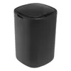 A black automatic trash can with a lid. Podgląd zdjęcia produktu