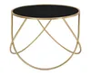 Mauro Ferretti Beistelltisch Ring Ø 60x45 cm schwarz gold Produktbild-Vorschau 1