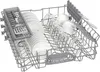 The interior of a dishwasher rack filled with clean dishes and glasses. Produktbild-Vorschau