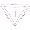 Vela Parasole Grigio Chiaro 2,5x2,5x3,5m 100% Poliestere Anteprima dell’immagine prodotto 9
