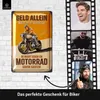 LANOLU Blechschild retro Motorrad Deko, Mottorad Geschenke Produktbild-Vorschau 2