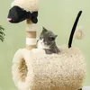 PawHut Tiragraffi da 98 cm con palo, tunnel e pallina, Anteprima dell’immagine prodotto 7