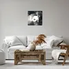 Bild auf Leinwand - Leinwandbild - Frau Gesicht - 40x40cm - Produktbild-Vorschau 6