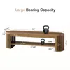 A wooden bench with dimensions and weight capacity indicated by text and graphics. Produktbild-Vorschau