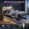 Polsterbett 90x200cm mit Stauraum, Jugendbett 90x200 cm, Produktbild-Vorschau 4