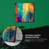 Coloray Uhr auf Leinwand 30x30 cm Wand Uhr Dekoration Produktbild-Vorschau 5