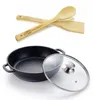Bräter Ø28 cm mit Glasdeckel Aluguss Brat- Servierpfanne Produktbild-Vorschau 1