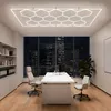 XINZI LED Hexagon stropní světlo s rámem - 14 panelů, 6500K Náhled obrázku produktu 10