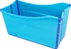 A blue foldable bathtub on a white background. Podgląd zdjęcia produktu