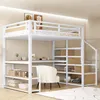 Flieks Etagenbett Metallbett 140x200cm mit Schreibtisch und Produktbild-Vorschau 3