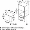 Forno a microonde da incasso solo da 20 litri e 800 w, Anteprima dell’immagine prodotto 3