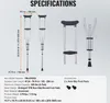 Specifications and diagrams of crutches. Voir les images du produit