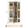 INONEFT Kleiderschrank,69x50x170cm,Faltbarer Produktbild-Vorschau 6