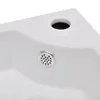 vidaXL Umývadlo s prepadom 45 x 32 x 12,5 cm biele - Náhľad obrázku produktu 6