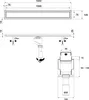 Aquabad SDS Pro Duschrinne 100cm mit Blende: Modern, Ablauf Produktbild-Vorschau 6