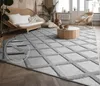Teppich Wohnzimmer Schlafzimmer Kurzflor Boho Skandi Raute Produktbild-Vorschau 2