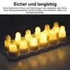 LED Kerzen Set 12 Stück flammenlos mit Fernbedienung, Produktbild-Vorschau 4