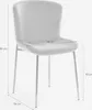 Chaise tissu design salle à manger avec pieds dorés Virin - Voir les images du produit 12