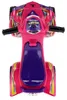 A top-down view of a pink children's ride-on toy quad. Náhled obrázku produktu