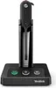 A black Yealink WH63 portable headset and its charging base are shown against a white background. Náhľad obrázku produktu