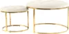 Hocker Becky 800 2er-Set Elfenbein / Gold Produktbild-Vorschau 2