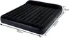 A black inflatable air mattress with dimensions indicated by lines and text. Podgląd zdjęcia produktu