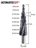 RUKO 101087PRO Step drill bit set 3-piece 6 - 12 mm, 6 - 20 Anteprima dell’immagine prodotto 8