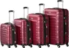 Set di valigie Zelsius 4 pezzi, rosso, valigia da viaggio Anteprima dell’immagine prodotto 1