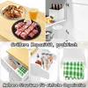 A collage of images showcasing a kitchen cart and its features, including food preparation, storage, and organization. Voir les images du produit