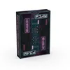 A product shot of a deck of playing cards with a cyberpunk-themed design. Voir les images du produit