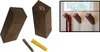 Set di 6 ganci appendiabiti in legno (quadrato, legno di Anteprima dell’immagine prodotto 1