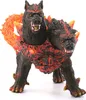 A toy figure of a two-headed hellhound with fiery accents. Produktbild-Vorschau
