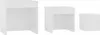 Three white cube-shaped tables of varying sizes are arranged side-by-side on a white background. Náhled obrázku produktu
