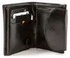 Schwarz kleine Damen Lederbrieftasche, Damen Leder Produktbild-Vorschau 3
