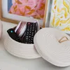 HMF Aufbewahrungskorb mit Deckel 25,5 x 11,5 cm in Creme Produktbild-Vorschau