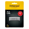 Intenso Alu Line USB 2.0 mit Kappe, 64 GB, silber Produktbild-Vorschau 2