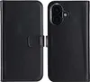Selencia Echtleder Klapphülle iPhone 16 - Schwarz Produktbild-Vorschau 1