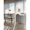 Lit bébé Veres Monaco (120x60 cm) - Blanc Gris Voir les images du produit 6