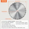 Brzeszczot diamentowy VEVOR, 14 cali/350 mm do betonu Podgląd zdjęcia produktu 7