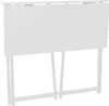 A white folding table with white legs against a white background. Produktbild-Vorschau